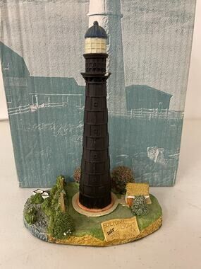 Vintage 1994 Bolivar Light Lighthouse Figurine #146 Harbour Lights W/ Box & COA